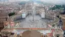 St. Peter's Square and its colonnade seen from the top of the dome