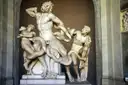 The Laocoön marble statue group in the Vatican Museums