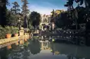 The long pools and gardens of Villa d'Este in Tivoli